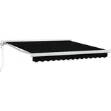 vidaXL Automatische einziehbare Markise 350 x 250 cm schwarz