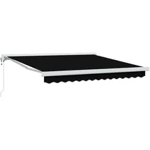 vidaXL Automatische einziehbare Markise 350 x 250 cm schwarz