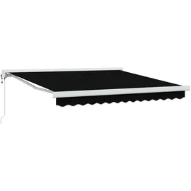 vidaXL Automatische einziehbare Markise 350 x 250 cm schwarz