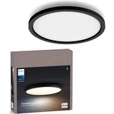 Philips Hue White Ambiance Aurelle Deckenleuchte sw + Dimmschalter • rund