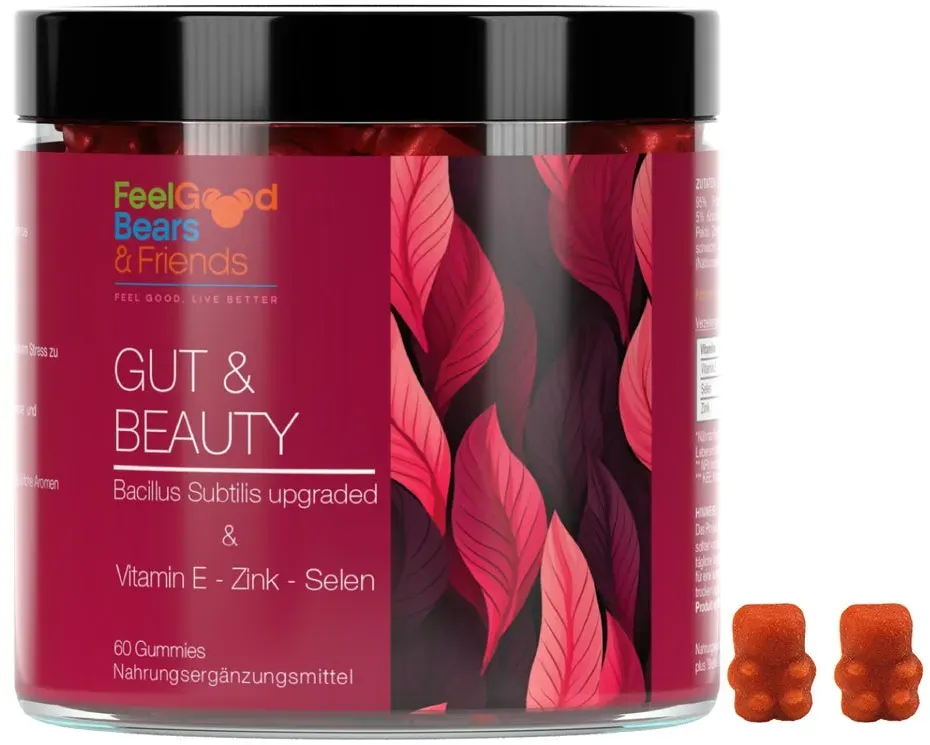 FeelgoodBears GUT & Beauty - Bacillus Subtilis upgraded 60 St