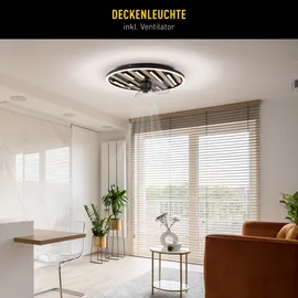 OTTO home Vollo 50 cm Deckenventilator Schwarz