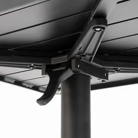 Oviala Gartentisch 60 x 60 x 108 cm Schwarz