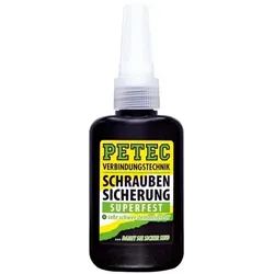 PETEC Schraubensicherung superfest (50 g) Schraubensicherung,Buchsen/Lager-Klebstoff Grün für MAN 04.10160-9164 93050