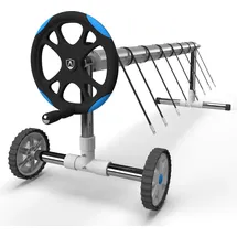 Arebos Aufrollvorrichtung silber 3-5,7 m