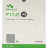 Mepilex Ag Schaumverband 10 x 10 cm (10 Stk.)