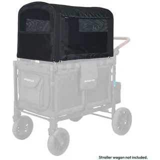 Wonderfold Sonnendach W2 Elite Luxe Flex Canopy, Schwarz, Kunststoff, 72.90x50.80x46.99 cm, UV 50+ beschichtet, Baby on Tour, Kinderwagen, Kinderwagen-Zubehör, Sonstiges Kinderwagenzubehör