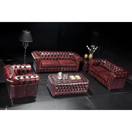 Salottini Chesterfield Sofagarnitur 3/2/1 Bolton Leder Polstergarnitur UVP*6.490,-