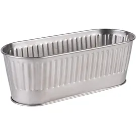 APS Besteckbehälter / Korb 29,5 x 12 cm, H: 10 cm, 18/0 Edelstahl, matt poliert