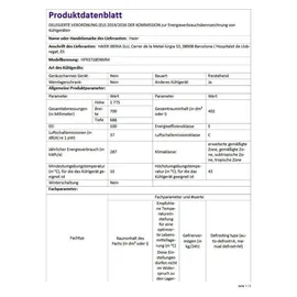 Haier HFR3718ENMM 70 Serie 3 French Door (402 l, 1775 mm hoch, Edelstahl)