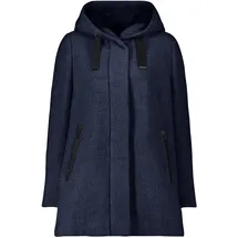 GIL BRET Wolljacke mit Kapuze in Moonlight Blue Melange | Gr.: 46