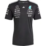 adidas Damen Mercedes - AMG Petronas Formula ONE Team Driver Jersey Black Women, Black/White,