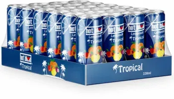 Hot Blood Lemonade Tropical 24x 330ml MHD 28-02-2026