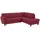 Home Affaire Ecksofa HOME AFFAIRE "Alta L-Form", rot (bordeaux), B:250cm H:89cm T:201cm, Struktur ( 100% Polyester);Struktur fein ( 100% Polyester);Luxus-Microfaser ALTARA NUBUCK (100% Polyester), Sofas, Ecksofa, mit Federkern und Kontrastnaht, Füße Buche eichefarben