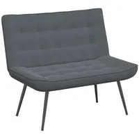 VidaXL Sitzbank Dunkelgrau 110x74x84 cm Samt