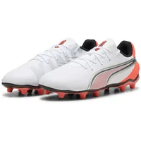 Puma King Match AG/FG Kinder puma white/glowing red/puma black/puma silver 38,5