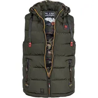 Poolman Steppweste Camo Style oliv, Größe XXL