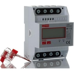 Rs Pro, Stromzähler, Energiemessgerät LCD-Hinterleuchtung, 7-stellig / 3-phasig, Impulsausgang