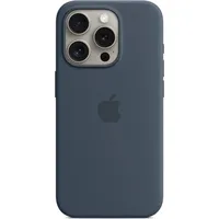 Apple iPhone 15 Pro Silikon Case sturmblau