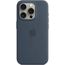 Apple iPhone 15 Pro Silikon Case sturmblau