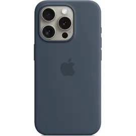 Apple iPhone 15 Pro Silikon Case sturmblau