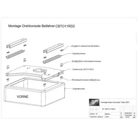 Scopema Drehkonsole für Mercedes Vito/Viano W639 Fahrerseite