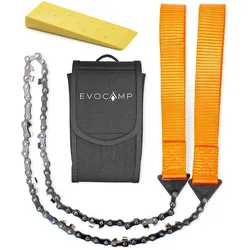 EVOCAMP Handkettensäge mit 33 scharfen Zähnen, kompakt und faltbar für Outdoor-Einsätze