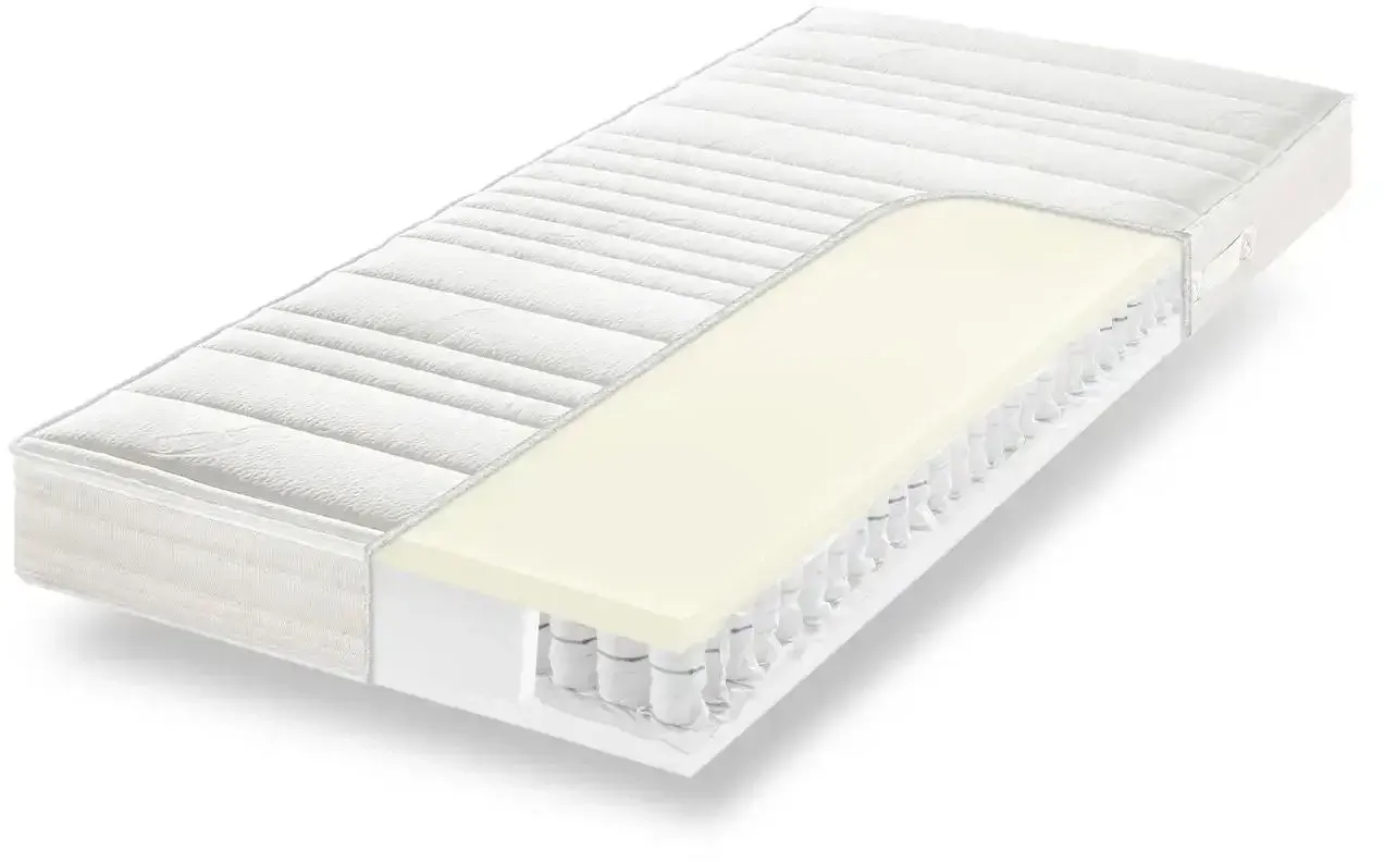 Dreamer eXpress 7-Zonen-Latex-Tonnentaschenfederkernmatratze  Senso 2 , weiß , Maße (cm): B: 120 H: 20