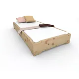 TUGA-Holztech Massivholzbett Stapelbett Holzbett (Zirbe) 120 x 200 cm 27 cm Zirbenbett Gästebett, Breite: 70 80 90 100 120cm Lange: 200 220cm Höhe: 23 27 33cm Stapelbar 120 cm x 200 cm x 27 cm