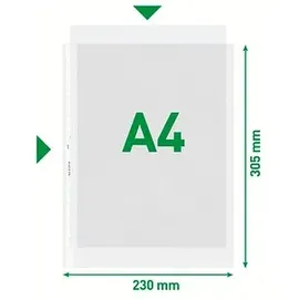Leitz Prospekthüllen 4797 DIN A4 transparent genarbt 0,085 mm, 100 St.