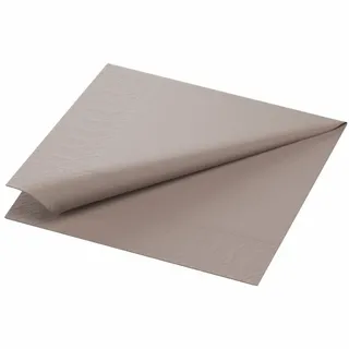 Duni Zelltuch Serviette 33x33 cm 1/4F. greige