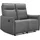 dorel home 2-Sitzer DOREL HOME "Lugo, Kinosofa mit Reclinerfunktion in Kunstleder und Webstoff", grau, B:126cm H:102cm T:86cm, Sofas, mit manueller Relaxfunktion in beiden Sitzen