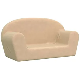 vidaXL Kindersofa vidaXL 2-Sitzer Creme Polyester