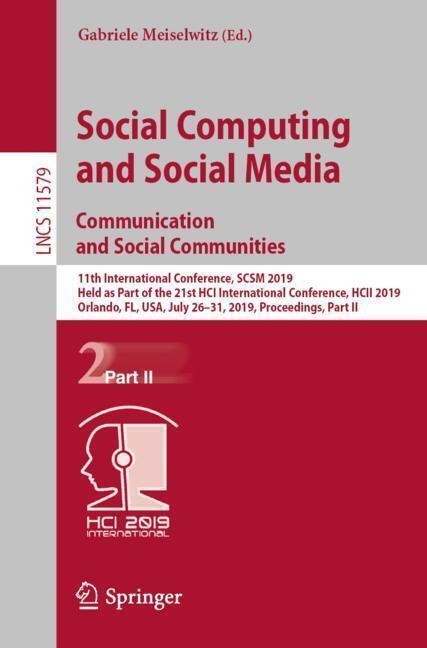 Social Computing And Social Media. Communication And Social Communities  Kartoniert (TB)