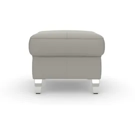 sit&more Hocker Arngast Luxus-Microfaser 58 x 48 x 58 cm Grau