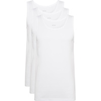 Boss Unterhemd Tank Top 3P CO«, (Packung, 3 St.), mit Rippbündchen BOSS white100