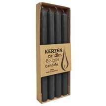 Richard Wenzel RUSTIC Stabkerzen 250 x 22 mm schwarz 4 St.