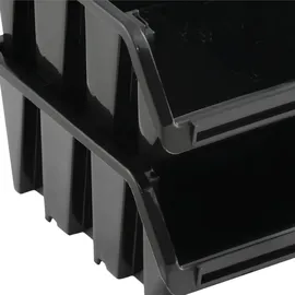 Prosperplast Lagercontainer Kunststoff - schwarz
