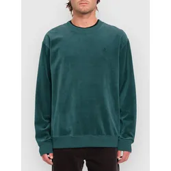Volcom Single Stone Velvet Crew Sweater evergreen Gr. XL