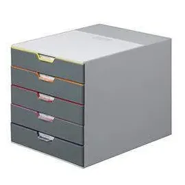 Durable Schubladenbox Varicolor 28 x 29,2 x 35,6 cm 5-tlg. mehrfarbig