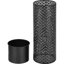 [en.casa] Virton Blumenständer 2er Set 60 x 30 cm Schwarz