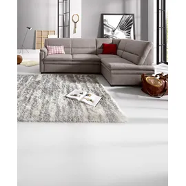 sit&more Ecksofa »Pisa L-Form« mit Federkern, wahlweise mit Bettfunktion grau