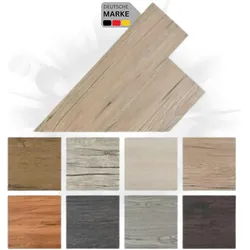 DELUKE® Vinylboden PVC-Dielen selbstklebend wasserfest 2mm Stärke Klebevinylboden Bodenbelag Laminatboden Dekor-Dielen Eichenbraun, 2,51 m2