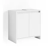 Vicco Waschbeckenunterschrank Emma, Weiß Unterschrank Badschrank Badezimmer