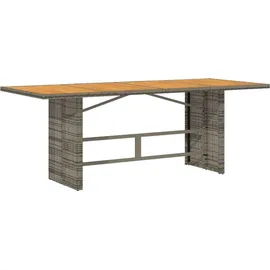 vidaXL Garten-Essgruppe 9-tlg. Grau