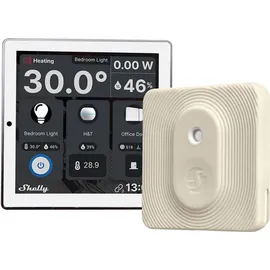 Shelly Wanddisplay Weiß & Blu Feuchtigkeits- und Temperatursensor