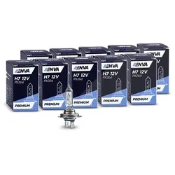 Enva 10x Glühlampe H4 60/55W 12V - PREMIUM --> +30% mehr Licht!