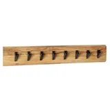 Haku-Möbel HAKU Möbel Wandgarderobe 52977 akazie Holz 8 Haken 90,0 x 15,0 cm