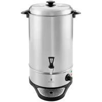 Royal Catering Heißwasserspender 20 L Glühweinkocher Glühbier Teekocher Abtropfschale Ablaufhahn Gastro, 20 l, 2200 W, verschiedene Größen silberfarben 20 l | 38.5 cm x 56 cm x 38 cm