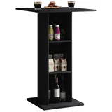 VCM Bartisch 70 x 108 x 70 cm Schwarz